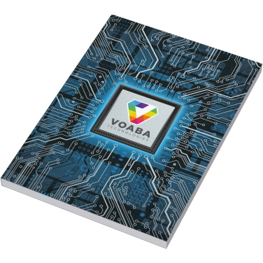 Logotrade promotional giveaway image of: Novella Austen A5 metallic soft cover notebook - 100 sheets