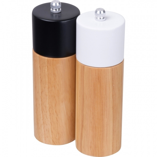 Logo trade promotional merchandise picture of: Salt & pepper mill set DAKAR
