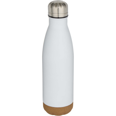 Logo trade corporate gifts picture of: Cove 500 ml double wall vacuum insulated stainless steel water bottle with cork details