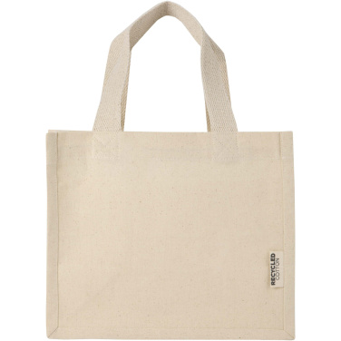 Logotrade advertising products photo of: Odessa 220 g/m² GRS recycled cotton mini gusset tote bag 9L