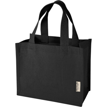 Logo trade corporate gift photo of: Odessa 220 g/m² GRS recycled cotton mini gusset tote bag 9L