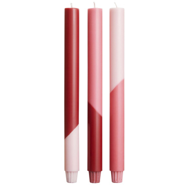 Logo trade promotional gifts picture of: Originalhome Eden diagonal candles - set of 3