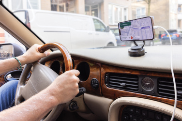 Logo trade promotional merchandise picture of: Terra 360 RCS recycled plastic universal phone holder