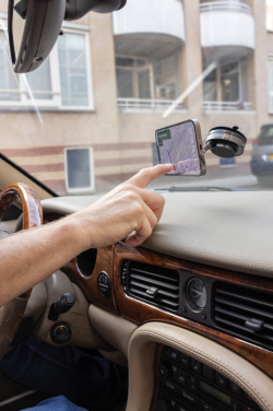 Logo trade business gifts image of: Terra 360 RCS recycled plastic universal phone holder