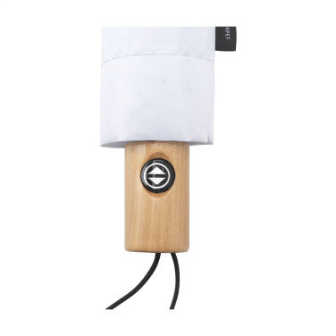 Logo trade promotional merchandise picture of: Michigan foldable RCS RPET umbrella 21 inch