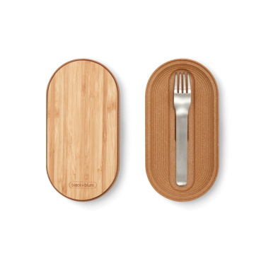 Logotrade promotional gift picture of: Black+Blum Stainless Steel Double Bento Box