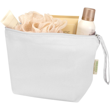 Logo trade corporate gift photo of: Odisha 180 g/m² OCS organic large accessory pouch 3L