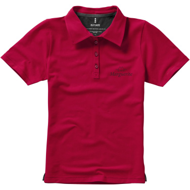 Logo trade promotional gifts picture of: Markham short sleeve women's stretch polo