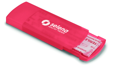 Logo trade promotional items image of: Container with plasters