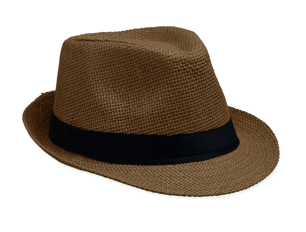 Logo trade promotional item photo of: Paper straw hat