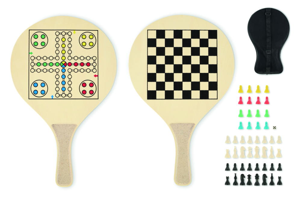 Logo trade promotional merchandise picture of: Beach racket set