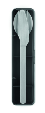 Logo trade promotional merchandise image of: Stainless steel cutlery set