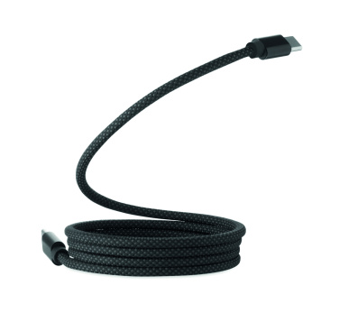 Logotrade corporate gift image of: Braided magnetic cable in RPET