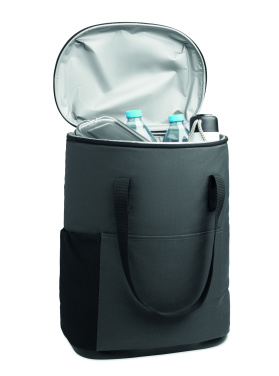 Logo trade promotional giveaways image of: Cooler rucksack 600D RPET