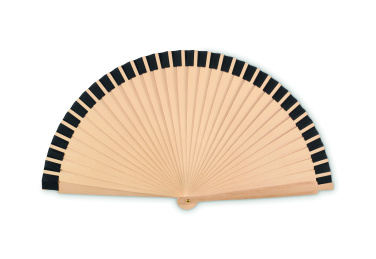 Logo trade corporate gift photo of: Wooden hand fan