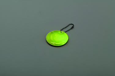 Logotrade promotional giveaway picture of: Round reflective keyring