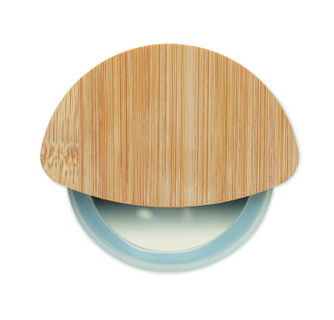 Logo trade promotional product photo of: Round bamboo pizza cutter