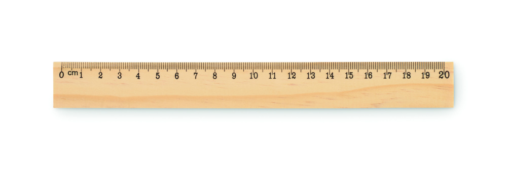 Logotrade business gift image of: Wooden ruler 20cm
