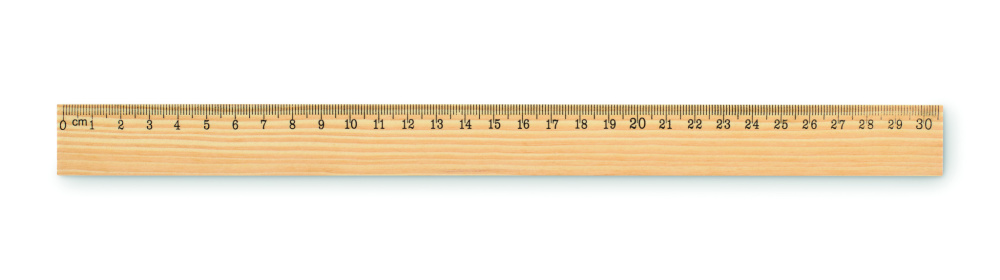 Logo trade advertising products picture of: Wooden ruler 30cm
