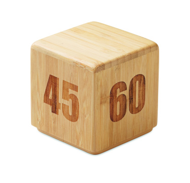 Logotrade business gifts photo of: Bamboo twist snooze timer