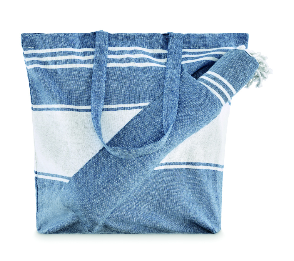 Logotrade promotional merchandise image of: Beach bag with hammam towel