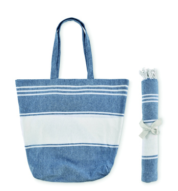 Logotrade promotional items photo of: Beach bag with hammam towel