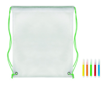 Logo trade advertising product photo of: Non woven kids bag with pens