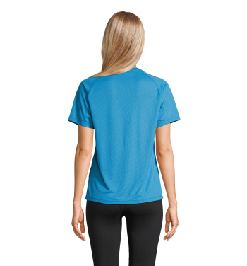 Logo trade corporate gifts picture of: VORTEX WOMEN RAGLAN T-SHIRT