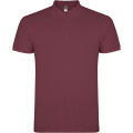 Star short sleeve men's polo, Berry Red
