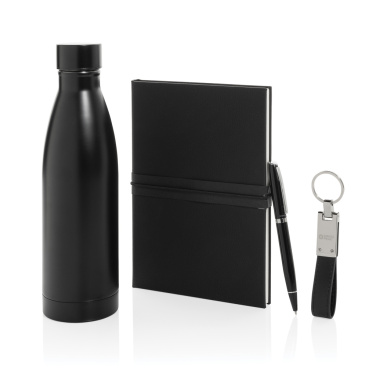 Logo trade promotional gifts picture of: Swiss Peak RCS deluxe business gift set w/ water bottle