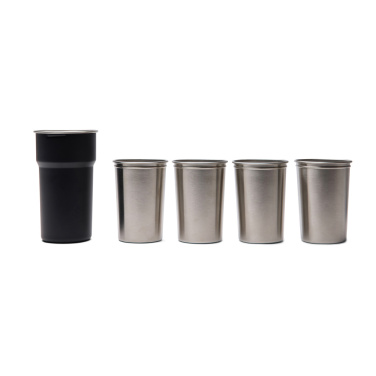 Logo trade promotional item photo of: VINGA Parks RCS SS cup, 4 pcs, 250 ML