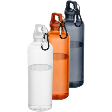 Logo trade promotional items image of: Oregon 750 ml RCS recycled plastic water bottle with carabiner
