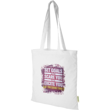 Logo trade promotional product photo of: Odisha 140 g/m² OCS organic tote bag 7L