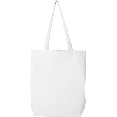 Logo trade promotional item photo of: Odisha 180 g/m² OCS organic wide bottom tote bag 11L