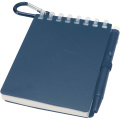 Lig Mini recycled outdoor soft cover notebook and ballpoint pen set (black ink), Ocean blue
