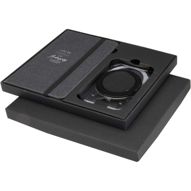 Logo trade advertising products image of: Kern A6 hard cover notebook and MagSafe wallet gift set