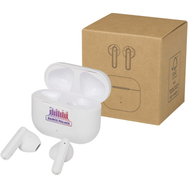 Logo trade promotional gifts picture of: Altais recycled plastic True Wireless Bluetooth® headset