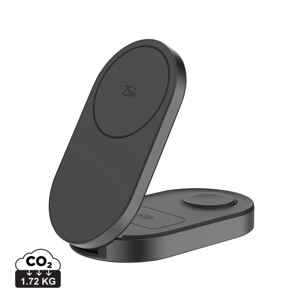 Logotrade promotional gift picture of: Quantum ultra-fast 3-in-1 25W Foldable Wireless Charger