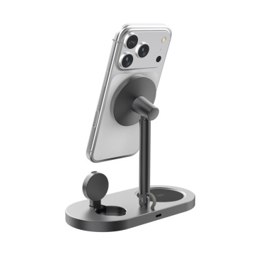 Logo trade corporate gift photo of: Quantum RCS ultra-fast 25W Magnetic desk wireless Charger