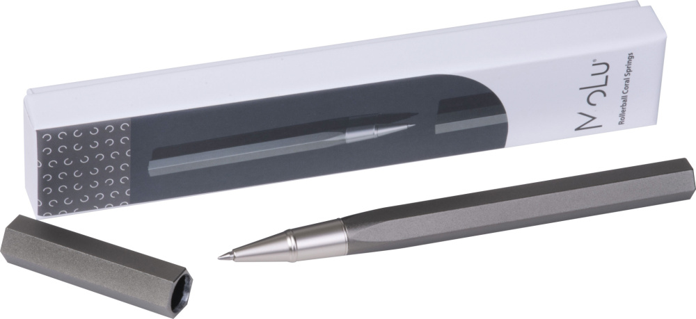 Logo trade promotional products picture of: Rollerball pen Coral Springs MoLu