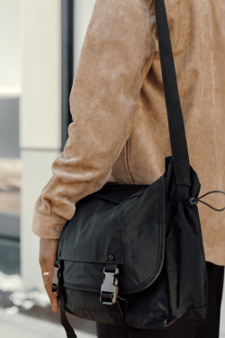 Logo trade promotional products picture of: KENTO URBAN RCS recycled nylon 15.6 inch Messenger