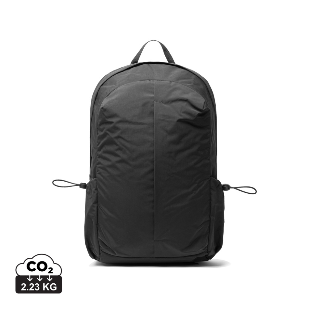 Logo trade corporate gifts picture of: KENTO URBAN RCS recycled nylon 15.6 inch Backpack with front
