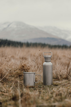 Logo trade promotional product photo of: Nordic Drift Trail Ultra Light Titanium 600ml Water Bottle