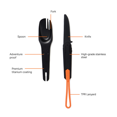 Logo trade business gifts image of: Nordic Drift Trail 4 in 1 outdoor cutlery