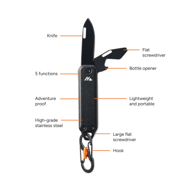 Logo trade promotional products image of: Nordic Drift Adventure keychain tool
