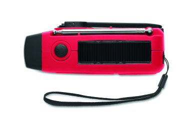 Logo trade corporate gift photo of: Portable radio SOS with LED torch