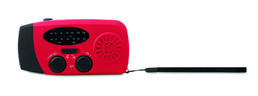 Logo trade promotional products image of: Portable radio SOS with LED torch