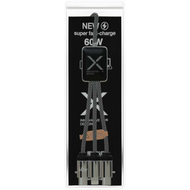 Logo trade promotional product photo of: SCX.design C33 60W Type-C charging cable with dual light-up logo 