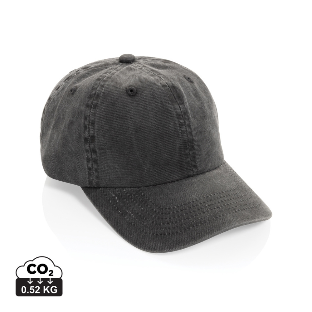 Logotrade promotional merchandise photo of: BEAU AWARE™ Washed 6 panel 270gsm cotton twill cap