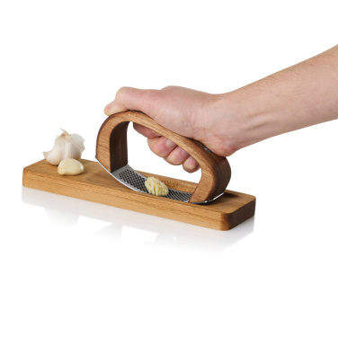Logo trade promotional item photo of: AdHoc RoccaAlio Garlic press with chopping board